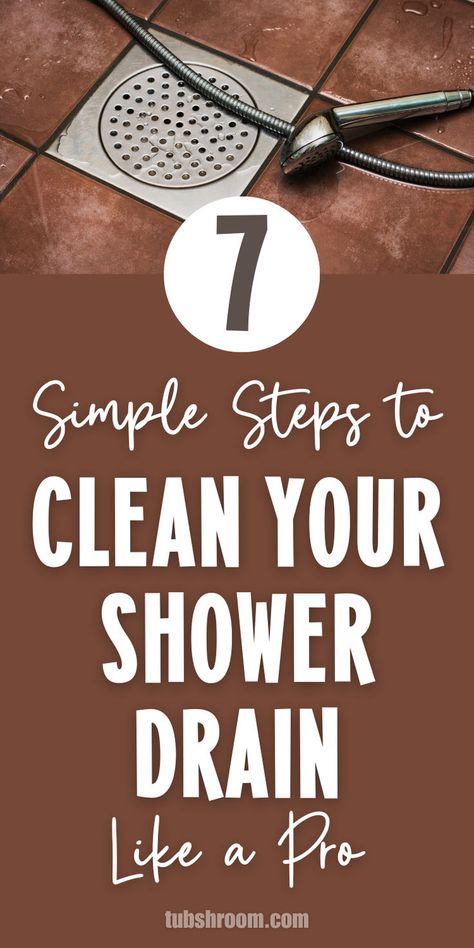 Simple Ways to Maintain a Clean Shower Drain	7 Simple Steps to Clean Your Shower Drain Like a Pro Diy Shower Drain Unclogger, Shower Drain Unclogger, Shower Drain Cleaner, Shower Drain Smell, Clean Shower Drain, Diy Drain Cleaner, Drain Unclogger, Shower Cleaning Hacks, Clean Shower