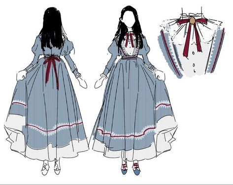 Beauty Potion, Sketches Anime, Manhwa Dresses, Design Sheet, Dress Design Drawing, Sleepwear Dress, Clothing Design Sketches, Drawing Anime Clothes, Royal Dresses