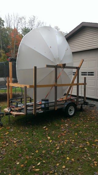 This Is My Alien Invasion Parade Float : 7 Steps - Instructables Alien Parade Float Ideas, Alien Parade Float, Parade Float Diy, Fun Diy Halloween Decorations, Boat Wraps, Corn Field, Satellite Dish, Alien Invasion, Parade Float