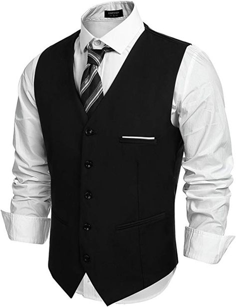 Casual Suit Vest, Dress Suit Vest, Business Suit Vest, Mens Dress Vests, Mens Casual Suits, Men's Business Suits, Half Jacket, Fashion Formal, Mens Suit Vest