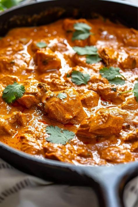 Homemade chicken tikka masala is rich, perfectly spiced, and fully loaded with juicy pieces of charred chicken in every bite. Chicken In A Pan, Chicken Tikka Masala Recipes, Masala Sauce, Tikka Masala Recipe, Chicken Curry Recipe, Flavorful Dinner, Gluten Free Dishes, Chicken Masala, Desi Food