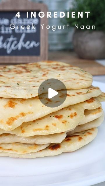 Katie McLendon on Instagram: "4 Ingredient Greek Yogurt Naan 🫓 

🌟 This healthy Greek yogurt naan bread recipe is the perfect companion to your favorite dishes!

These are so ridiculously easy to make you guys and way cleaner than store bought!! No preservatives, inflammatory oils, and other crazy ingredients ❤️ 

Plus they taste WAYYYYY better and naturally have 6g protein each 😜

‼️Be sure to like and save this recipe & follow @cookingkatielady for more easy and healthy recipes 🤗 

👩🏻‍🍳INGREDIENTS:
1 3/4 cups organic all-purpose flour (use gluten free if needed)
3/4 + 1/8 cup organic plain, nonfat Greek yogurt
2 tsp baking powder
3/4 tsp salt

👩🏻‍🍳INSTRUCTIONS:
‼️Comment “NAAN” for a link to the full detailed recipe on my blog, where you can easily print, screenshot, pin, and s Yogurt Naan Bread Recipe, Greek Yogurt Naan, Healthy Flatbreads, Yogurt Naan, Inflammatory Oils, Keto Wraps, Cottage Cheese Dessert Recipes, Healthy Flatbread, Naan Bread Recipe