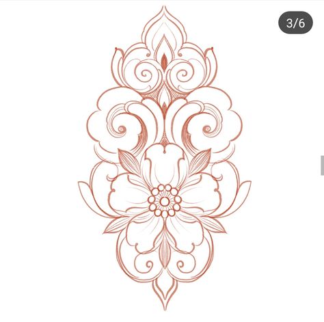 цэцэгүүд Fiori Art Deco, Tattoos On Arm, Fleurs Art Nouveau, Art Nouveau Tattoo, Motifs Art Nouveau, Nouveau Tattoo, Female Tattoos, Tattoo Reference, Ornament Drawing