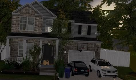 Sims 4 Suburban Mansion, Sims 4 House Unfurnished, Urban Cc House, Sims 4 Houses On Gallery, Sims 4 Houses Tray, Sims 4 Realistic Neighborhood, Sims 4 Houses Unfurnished, Sims 4 Houses Builds, Sims 4 Cozy Family Home