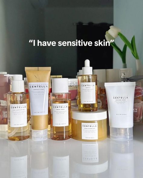 Products good for your sensitive skin #skincarrdaily #skincare #skincareproducts #koreanskincare #koreanproducts #sensitive Best Face Products Skincare, Skincare Sensitive Skin, Skincare For Sensitive Skin, Sensitive Skincare, Sensitive Skin Care Routine, Korean Skin Care Secrets, Skincare Company, Beauty Tips And Tricks, Skin Care Benefits