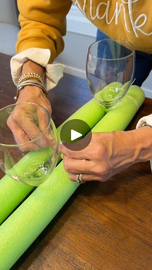 15M views · 419K reactions | Grandma shares best thanksgiving hack! | Grandma shares best thanksgiving hack!
you only need a pool noodle, glasses, and fake floral. It a showstopping centerpiece for your guests to enjoy at... | By Janelle & Kate | Take your pool noodle, take a
zip tie, and all you're going to do is, sir, putting it
in and locks it in place. Just like that. Your third tablet.
And then I'm going to zip tie. Zip zip. Same thing. Just lock
it into place. Get these at any hardware stores. They're really
cool. And doesn't matter what color pool noodle. Nope. I got
green just because I thought it would start to blend in in my
garage from after the summer. Okay. Now, look at all these
fun fall colors. Oh my gosh. You're going to take them.
These are so easy. Long stem but what you' Pool Noodle Table Centrepiece, Pool Noodle Christmas Decorations, Dollar Store Candlesticks, Thanksgiving Hacks, Noodles Ideas, Thanksgiving Floral, Hardware Stores, Pool Noodle, Lock It