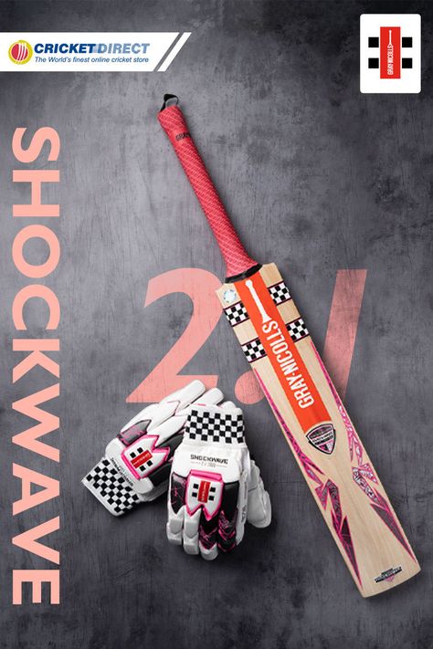 Gray-Nicolls Shockwave 2.1 Range: Engineered for performance, power, and precision. #GrayNicolls #CricketGear #BattingSkills #SportsEquipment #CricketLove #SportsTech #AthleteLife #SportsPerformance England Cricket Team, Cricket Store, Cricket Equipment, Cricket Bat, Cricket Team, The Field, Sports Equipment, Bat, Gloves