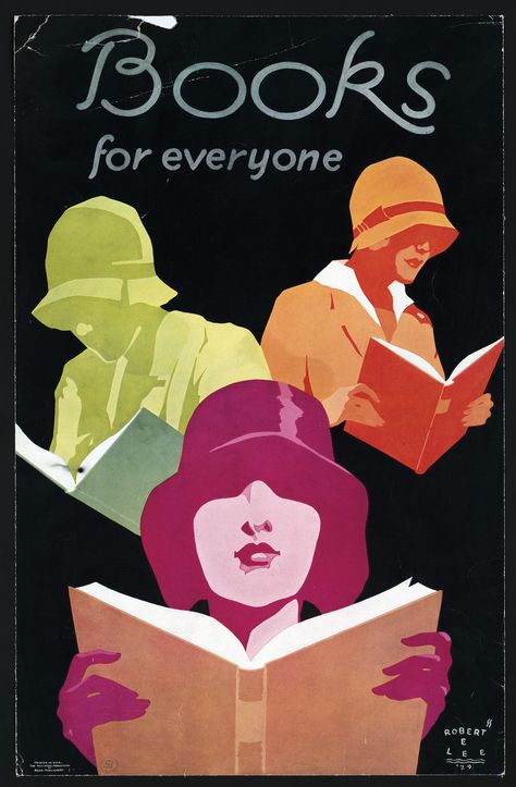 Library Posters, Reading Posters, Books To Read For Women, Book Posters, Woman Reading, Book Images, Library Of Congress, I Love Books, Vintage Poster