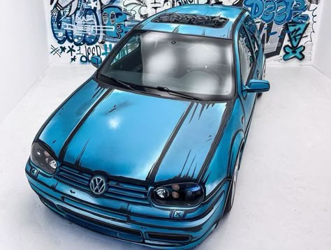 Custom Car Paint Jobs, Need For Speed Cars, Jetta A4, Vw Mk4, Vehicle Signage, Car Paint Jobs, Hot Wheels Garage, Custom Cars Paint, Pimped Out Cars