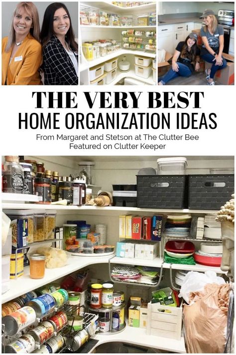 Margaret and Stetson are a mother-daughter home organization team that owns The Clutter Bee. They are a team that helps people relocate while moving and stay organized the entire time. #moving #homeorganization #clutterkeeper Living Room Signs, Organizing Clutter, Space Hacks, Organized House, Closet Room Organizer, Neat Method, Home Organization Ideas, Cleaning Supplies Organization, Diy Organizer