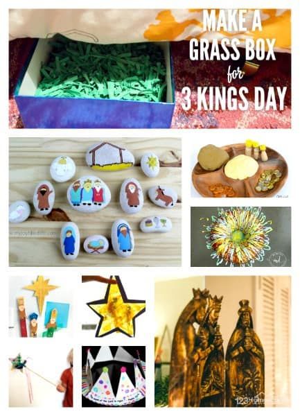 Celebrating 3 Kings Day with Kids - learn about the history plus fun three kings day crafts and activities for kids! Christmas celebration for countries around the world on january 6th #threekingsday #christmas #christmasaroundtheworld #funholidays #january 3 Kings Day Crafts, 3 Kings Day, Spanish Themed Party, Activities For Kids Christmas, Three Kings Day, Epiphany Crafts, King Craft, Fun Winter Crafts, 12 Days Of Xmas