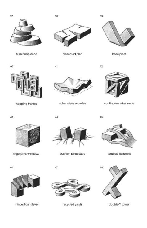 archidose - Siteless: 1001 Building Forms François Blanciak Diagram Architecture Graphics, Program Diagram Architecture, Form In Architecture, Program Diagram, Building Forms, Folding Architecture, Form Architecture, Urban Design Architecture, Concept Models Architecture