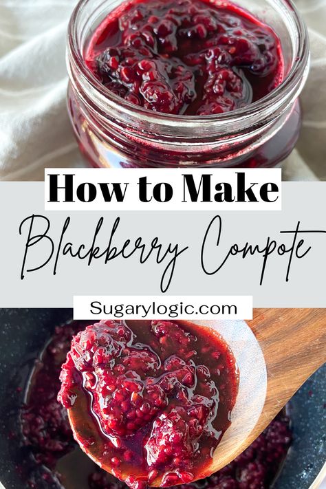 Blackberry Compote Recipe, Slow Cooker Beef Curry, Blackberry Compote, Compote Recipe, Blackberry Recipes, Cheesecake Toppings, Berry Compote, Fruit Compote, Fruit Toppings