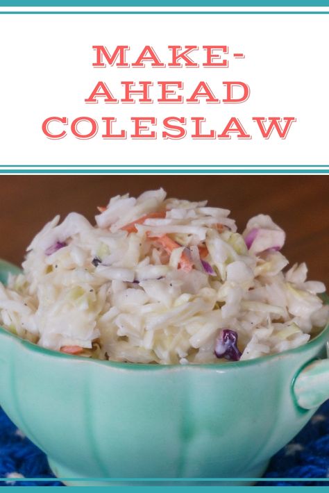 Coleslaw is a great side for your next BBQ. This KFC copycat recipe is delicious and easy to make ahead. Save yourself the stress! Make Ahead Coleslaw Recipe, Freezer Slaw Coleslaw, Freezer Coleslaw Recipe, Copycat Coleslaw Recipe, Freezer Coleslaw, Coleslaw Mix With Kielbasa, Homemade Slaw Dressing, Chick Fil A Coleslaw Recipe, Copycat Coleslaw