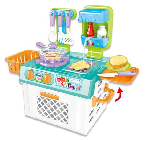 Kitchen Connection Mini Kitchen Playset just took a huge price drop at Walmart!! This mini play kitchen comes with pots, pans, and utensils. This mini Kitchen offers realistic sounds and effects. This will keep kids busy and playing for hours. This Kitchen Connection Mini Kitchen Playset is normally $39.99 Now its on sale for […] Kitchen Playset, Play For Kids, Pretend Kitchen, Toy Kitchen Set, Pretend Play Kitchen, Toy Playset, Making Food, Play Kitchen Sets, Cooking Utensils Set