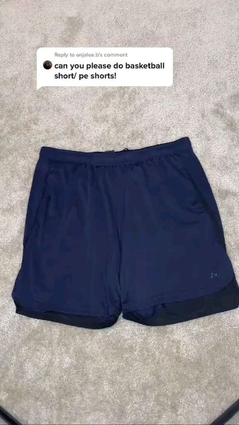 How To Fold Cycling Shorts, Crop Top Folding Hacks, How To Fold Running Shorts, Folding Basketball Shorts, Folding Shorts On Shelf, How To Fold A Short, Short Folding Hack, How To Fold Basketball Shorts, How To Fold Biker Shorts