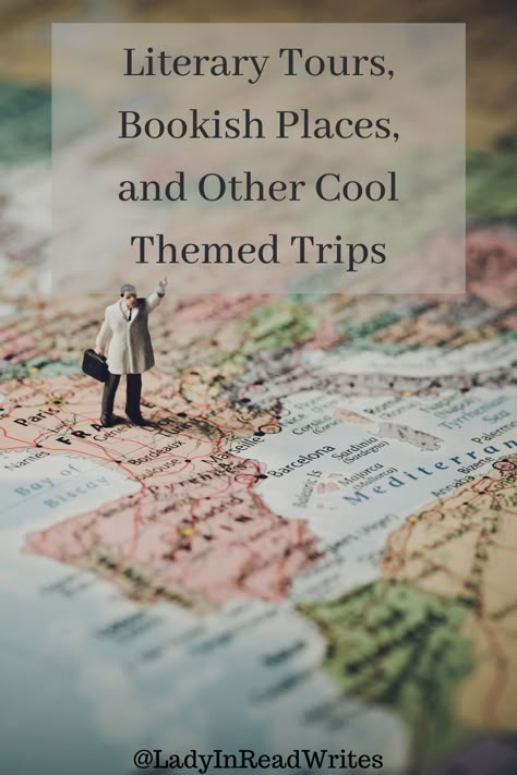 Image of a toy-man on a map. And the title says Tours, Bookish Places and Other Cool Themed Trips Literary Travel, Travel Log, Adventure Is Out There, I Want To Travel, Future Travel, Travel List, Travel Goals, Oh The Places Youll Go, Travel Inspo