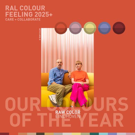 Colour experts: RAW COLOUR, Eindhoven "We feel the need to surround us ourselves with cheerful soft colours. A bright and positive colour palette that has the power to enliven the spirit. We’d like to react to the commotion in the world with softness and positivity.“ Raw Color, Fashion Designing, Ral Colours, Eindhoven, Color Of The Year, Soft Colors, Colour Palette, The Spirit, The Year