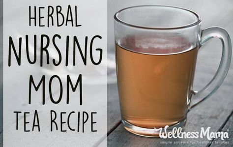 Nursing moms, this tea is where it's at!  It's an herbal tea made with organic herbs that promote a healthy milk supply and support recovery post-birth. I'm making a big batch of it for when this little one arrives! Face Oil Recipe, Nursing Tea, Lactation Tea, Pregnancy Tea, Fennel Tea, Healthy Milk, Red Raspberry Leaf, Wellness Mama, Lactation Recipes