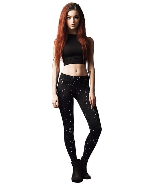 Goth Leggings, Night Yoga, Witchy Clothing, Wardrobe Makeover, A Starry Night, Twinkling Stars, Alt Style, Vegan Brands, Creatures Of The Night