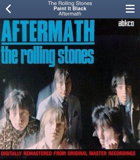 The Rolling Stones ~ Paint It Black (Aftermath) The Roling Stones, Rolling Stones Album Covers, Rolling Stones Vinyl, Rolling Stones Albums, Charlie Watts, Lp Cover, Great Albums, Vinyl Cd, Rhythm And Blues