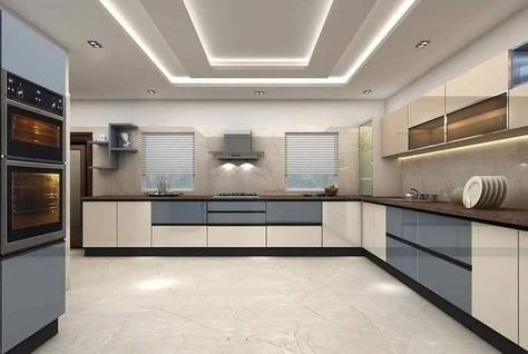 Kitchen designing ideas Kitchen False Ceiling Design Modern, Kitchen False Ceiling Design, False Ceiling Kitchen, Modern Style Kitchen, Kitchen Ceiling Design, Ceiling Kitchen, New Ceiling Design, Interior Design Renderings, Kitchen Modular