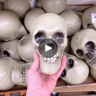 55K views · 463 reactions | Dollar Tree Halloween DIY Ideas | Genius DIY Halloween decor ideas from Dollar Tree skulls! | By HometalkFacebook Diy Dollar Tree Skull Decor, Diy Skull Halloween Decor, Dollar Tree Skulls, Dollar Tree Skull Crafts, Diy Skull Decor, Dollar Tree Crafts Halloween, Amazon Crafts, Skull Decor Diy, Halloween Diy Ideas