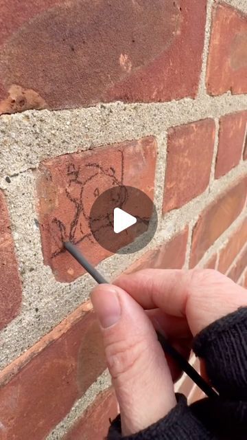 Daily Dose Of Art 🎨 on Instagram: "David Zinn transforms ordinary streets into whimsical scenes with his imaginative chalk art, often incorporating environmental features like sidewalk cracks to bring his characters,.  Known for his ephemeral approach, Zinn’s art is designed to be enjoyed in the moment, brightening public spaces from Michigan to cities worldwide.  Artist: @davidzinn   #streetart #artist #cute #drawing" David Zinn Art, David Zinn Street Art, Drawing On Wall, Sidewalk Cracks, Brick Painting, David Zinn, Machine Art, Sidewalk Art, Bible Stuff