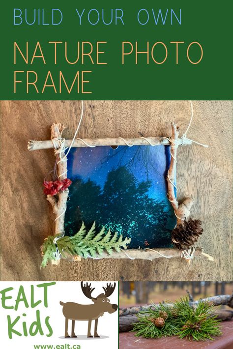 Nature Frames For Kids, Nature Wreaths For Kids, Nursery Room Ideas Childcare, Forest Activities, Displaying Family Pictures, Nature Frame, Photo Frame Decoration, Poster Diy, Family Photo Frames