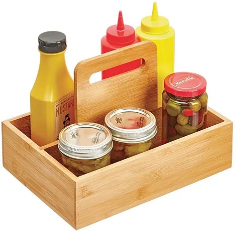 Pantry Drawer, Kitchen Cabinet Pantry, Cabinet Pantry, Flatware Caddy, Condiment Caddy, Pantry Shelves, Bamboo Kitchen, Drawer Organization, Food Storage Organization