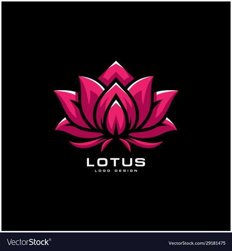 Lotus Logo Design Ideas, Lotus Logo Design, Lotus Vector, Lotus Flower Logo, Casino Logo, Lotus Logo, Modern Tv Wall Units, Blue Sky Clouds, Lotus Flower Design