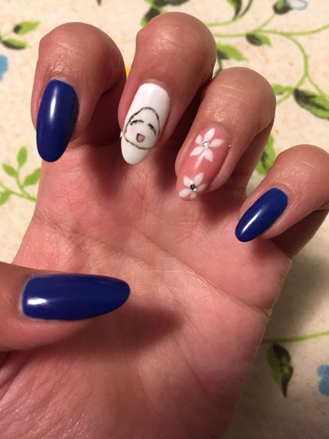 Fruits Basket Nail Art, Honda Nails, Fruits Basket Nails, Shoujo Nails, Anime Themed Nails, Fruits Basket Tohru, Fantastic Nails, Anime Nail, Themed Nails