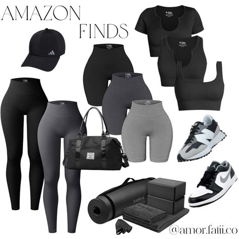 Tap to shop this look! Click on “Gym Collection” in my Amazon Storefront to shop products related to this collage. Posting yet another gym collage because I was personally needing some motivation to get to the gym 🙃 I’ve been inspired ! Hope you are too! Happy Thursday & Don’t forget to put in that work today 💪🏽✨ #gym #gymwear #ootd #shopthelook #personalstylist #fashionstylist #gymoutfit #summerbod #fashioncollage Gym Looks Outfits, Gym Collage, Gym Girl Outfits, Amazon Needs, Amazon Sets, Cute Lounge Wear, Casual Gym Outfit, Home Gym On A Budget, Amazon Clothing Finds