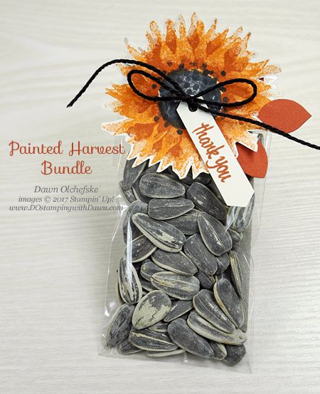 Harvest Sunflower Seeds, Harvesting Sunflower Seeds, Thanksgiving Time, Sunflower Baby Showers, Sunflower Cards, Treat Pouch, Sunflower Gifts, Treat Gift, Stamp Projects