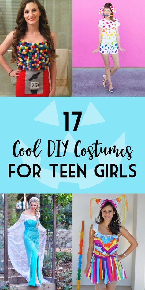 Great DIY Halloween Costumes for Teen Girls. | Halloween | costumes | teens | teen girls | Halloween costumes | Middle School Costumes Halloween, Halloween Teen Girl Costumes, Preteen Halloween Costumes For Girls, Teen Halloween Costumes For Girls Solo, Teen Costumes For Halloween, Teen Girls Halloween Costumes, Easy Teen Halloween Costumes, Middle School Halloween Costumes, Popular Girls Halloween Costumes