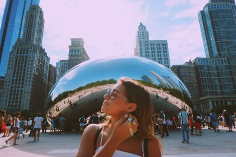 ✕ pinterest: skyllaaarrrr ✕ Chicago Photo Ideas Summer, Chicago Pics Ideas, Chicago Bean Pictures Ideas, Chicago Bean Pictures, Chicago Picture Ideas, Chicago Bean, Chicago Vacation, Chicago Pictures, Places To Explore