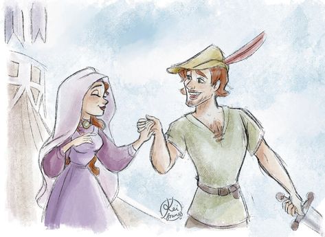 Robin X Marian, Robin Hood Art, Folktale Art, Robin Hood And Maid Marian, Disney Characters As Humans, Pop Culture Icons, Robin Hood Disney, Maid Marian, Disney Nerd