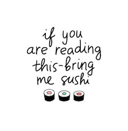 Sushi Quotes, Sushi Funny, Sushi Catering, Tra Sua, Mood Board Pics, Menu Cafe, Japanese Theme, Quotes Food, Food Captions