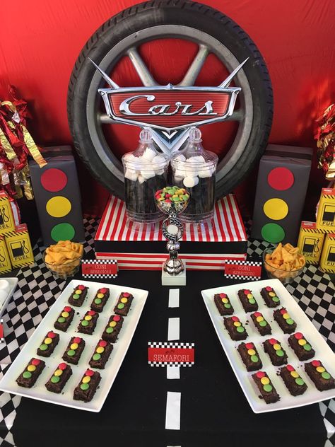 2 Fast Dessert Table, Cars Theme Candy Table, Cars Themed Desserts, Lighting Mcqueen Dessert Table, Race Car Birthday Dessert Table, Race Car Party Treats, Pixar Cars Dessert Table, Race Car Theme Dessert Table, Cars Candy Table