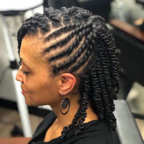 Quick and easy. Two strand twist with a few flat twist on the side. #dmvhair #dmvstylist #naturalhaircare #naturalhair #naturalgirls… | Instagram Flat Twists, Natural Hair Stylists, Two Strand Twist, Flat Twist, Natural Haircare, Black Hairstyles, Nature Girl, Protective Styles, On The Side