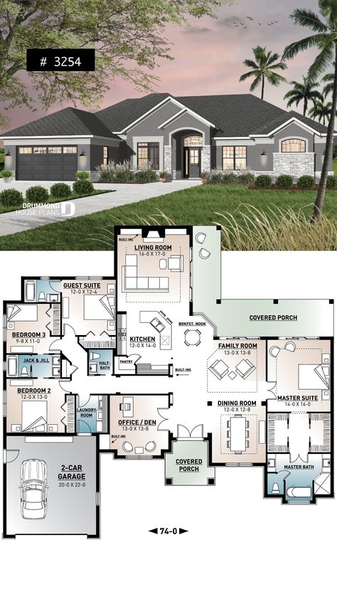 Large Master Suite, Home Designs Exterior, 4 Bedroom House Plans, Casas The Sims 4, Sims House Plans, House Layout Plans, Family House Plans, House Plans Farmhouse, House Blueprints