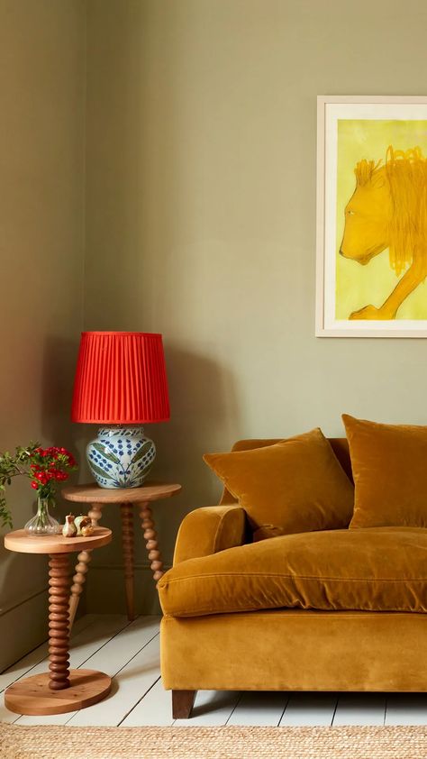 Living rooms by members of The List by House & Garden | House & Garden Gloomy Autumn, Mustard Sofa, Mustard Living Rooms, France House, Baddie Apartment, Yellow Couch, Instagram Projects, Yellow Sofa, Living Vintage