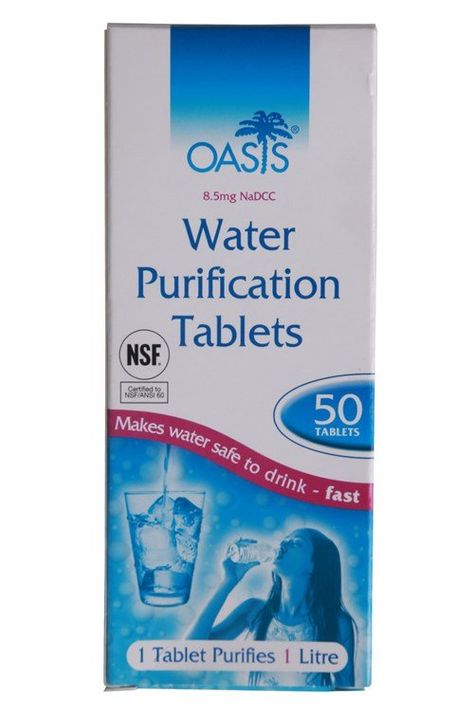 Oasis Water Purification Tablets | Mountain Warehouse GB Hiking Gadgets, Military Paint, Water Purification Tablets, Survival Accessories, Navigation Map, Clean Drinking Water, Mountain Warehouse, Water Purification, Hiking Gear