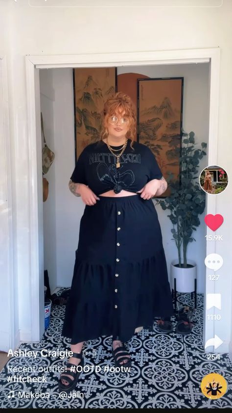 Whimsical Fashion Plus Size, Plus Size Fashion Summer Outfits, Dark Feminine Fall Outfits, Corp Goth Work Outfits Plus Size, Plus Size Egirl Outfit, Big Belly Fashion, Summer Plus Size Outfits 2024, Dark Academia Style Summer, Adult Goth Fashion