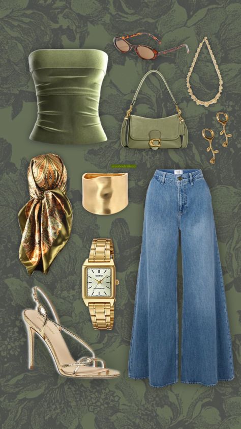 my style has a lottt of variations and I love it #gold #green #dressy #casio Earthy Outfits, Outfit Inspo Casual, Everyday Fashion Outfits, Looks Street Style, Classy Casual Outfits, Fashion Mistakes, Dressy Outfits, 10 Pounds, Classy Women