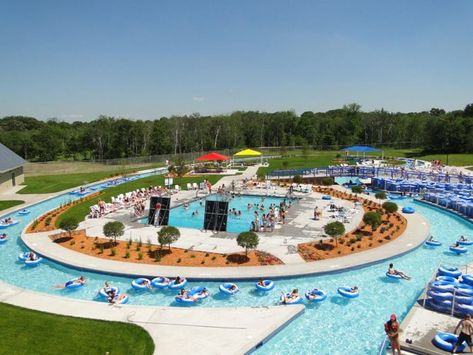 Every part of Bunker Beach is great. But many love the lazy river, known as Lazy Loop, best. Grab a tube and hop into this relaxing loop around the park. Indoor Water Parks, Minnesota Bucket List, Minnesota Life, Water Playground, Usa Roadtrip, Minnesota Travel, Wave Pool, Midwest Travel, Water Parks