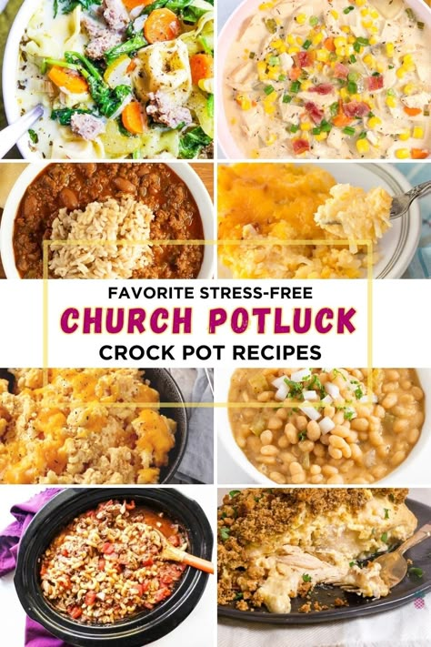 crockpot recipes, soups, chili, mac and cheese and goulsh Crock Pot Luck Dishes, Crockpot Dish For Potluck, Crock Pot Food For Crowd, Crockpot Meal For Potluck, Crock Pot Carry In Ideas, Crock Pot Recipe For A Crowd, Crockpot Carry In Recipes, Fall Potluck Main Dish, Pot Luck Crock Pot Dishes