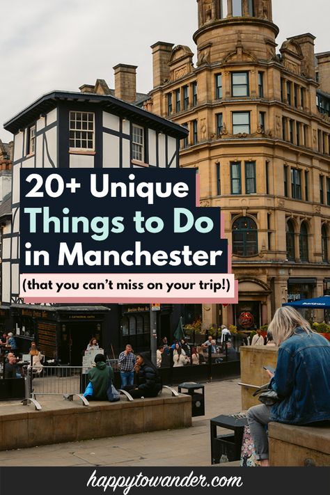 25 Unique & Fun Things to Do in Manchester What To Do In Manchester, Things To Fo, Travel To Uk, Things To Do In Manchester, Manchester Cathedral, English City, Visit Manchester, Manchester Central, The Industrial Revolution