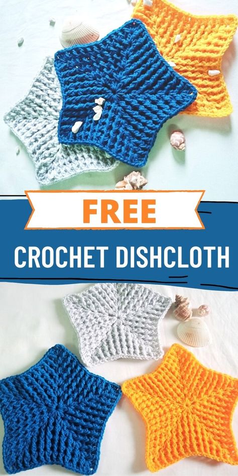 The free washcloth or dishcloth pattern is easy and quick. Even beginners can try it. Make it with 100% cotton for a durable dish rag. crochetdishcloth| crochetwashcloth |crochetdishclothpattern |crochetdishclothfreepattern |crochet Star Dishcloth Crochet Pattern, Crocheted Christmas Dishcloths, Christmas Washcloth Crochet, Crochet Circle Dishcloth Pattern, Crochet Dish Wash Cloth, Circular Crochet Dishcloth Pattern, Scrubby Dishcloth Pattern Crochet, Christmas Dish Cloths Crochet Free Pattern, Crochet Round Dish Cloth Free Pattern