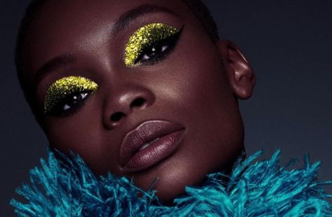 Lemonhead.LA glitter is used in 'Euphoria'—and it's perfect NYE makeup - AOL Lifestyle Lemonhead Glitter, J Photo, Dark Skin Models, Nye Makeup, Cosmetic Grade Glitter, Avant Garde Makeup, Glamour Shots, Dread Hairstyles, Makeup Transformation